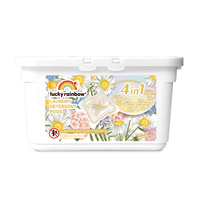 Capsules de lessive écologiques jetables multifonctionnelles 4-en-1 avec parfum longue durée pour l'entretien des vêtements à domicile