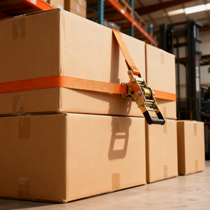 GS 인증 중부하 래칫 스트랩 2 인치 산업용 물류용 내후 웨빙 미끄럼 방지 화물 바인딩 - Product Image 1