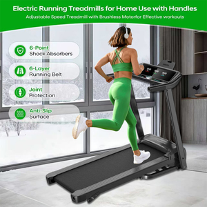 Cinta de correr deportiva para el hogar, máquina de correr 2.0HP eléctrica comercial, a precio de fábrica - Product Image 2