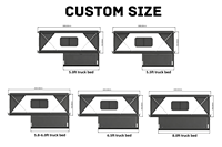 Camper Ligero de Aluminio para Camioneta, Marca Huntoo Factory, para las Cuatro Estaciones, Compatible con Ford F150, Tundra, Ram 1500, Ideal para Viajes por Tierra