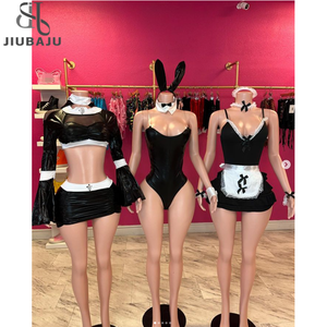 Lencería Sexy para Mujer Traje de Cosplay Conjunto de Body de Conejita Disfraz Erótico de <span class=keywords><strong>Monja</strong></span> para Halloween - Product Image 1