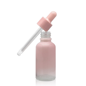 pink cosmetic frosted glass <b>dropper</b> oil <b>bottles</b> - Product Image 3