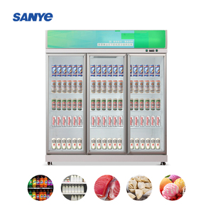 <span class=keywords><strong>Congelatore</strong></span> verticale della porta di vetro di refrigerazione del <span class=keywords><strong>congelatore</strong></span> dell'esposizione di vetro per la birra <span class=keywords><strong>e</strong></span> il latte della bevanda - Product Image 5