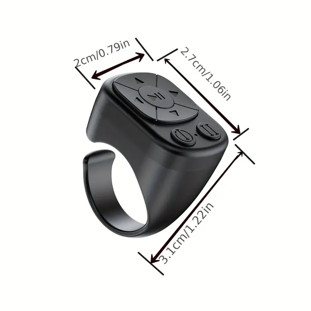 Portable Smart Tencenta Wireless Fingertip Remote Control with 10M Range Rechargeable Battery for for Audio/Video Players