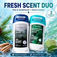 Aluminiumfreier Luxus-Festparfüm-Deodorant-Stick Alkoholfreier Körpergeruchsentferner Tragbarer Achselschweiß-Absorbierender Balsam-Stick