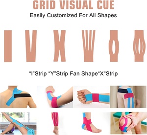 Muscle Kinesios <span class=keywords><strong>Tape</strong></span> <span class=keywords><strong>5cm</strong></span> Entraînement Football Gazon Bande Sport Bande Taille Personnalisée Rouleau Kinésiologie Avec Ce Approuvé - Product Image 6