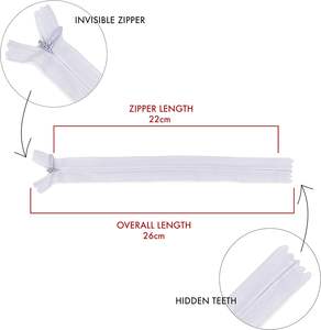 Nailon para Costura y Manualidades, Tela para Bolsas y Prendas, para Máquina de <span class=keywords><strong>Coser</strong></span>, Patchwork de Algodón, <span class=keywords><strong>Cremallera</strong></span> <span class=keywords><strong>Invisible</strong></span> Personalizada con <span class=keywords><strong>Cremallera</strong></span> Metálica - Product Image 2