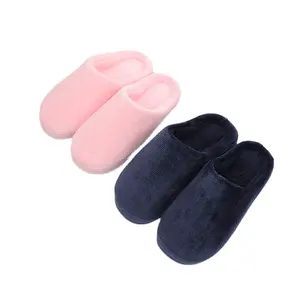 Pantufa de pelúcia unissex, chinelos de pelúcia para casa, quarto interno, sapatos de casal, quente e macia