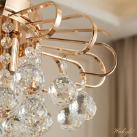 Lustre de plafond fantaisie, luminaire en cristal lumineux en forme de fleur, luminaire suspendu pour la décoration de la maison, plafonnier moderne