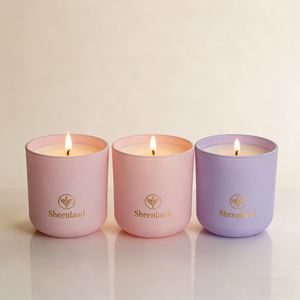 Vente en gros de porte-bougie en verre mat coloré créatif avec un bocal en verre vide à large ouverture et un couvercle en <span class=keywords><strong>bois</strong></span> - Product Image 4