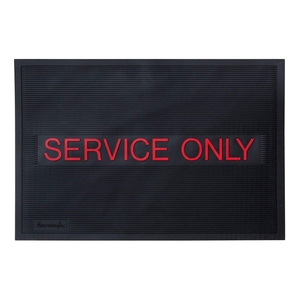 Tapis de bar antidérapant carré noir en PVC souple, personnalisé avec logo, idéal pour la promotion de la bière russe Krusovice, Buffalo Bill's, Penderyn - Product Image 2