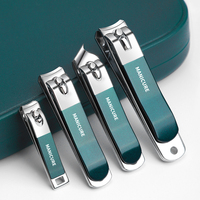 Ensemble de manucure et pédicure en acier inoxydable, 23 pièces, coupe-ongles, pince à cuticules, kit de toilettage avec étui de voyage luxueux