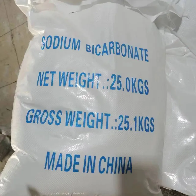 Bicarbonato de sodio grado alimenticio 99% NaHCO3 25 kg/bolsa CAS 144-55-8