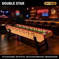 Table de baby-foot personnalisable 5FT Plus en MDF avec lamination PVC, accessoire de jeu de football d'intérieur en caoutchouc pour 8 joueurs, usage commercial adulte
