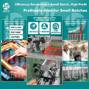 גבוהה מהירות סיבוב מעגלי מסך מדפסת 1 צבע על נייר כוס חד פעמית כוסות משי מסך הדפסה עבור pp פלסטיק כוס - Product Image 3