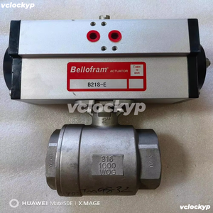 บอลวาล์วนิวเมติกเบลโลแรมแบบใหม่พร้อมลิมิตสวิตช์ รุ่น: B21S-E สแตนเลส 316 แรงดันสูงสุด 10 บาร์ - Product Image 1