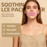 Compresses de gel réutilisables pour les lèvres, soin anti-âge, compresses chaudes et froides pour les lèvres, soulagement de la douleur, réduction des gonflements, soin beauté