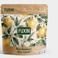 Sachets en papier kraft imprimés sur mesure avec fermeture à glissière thermoscellable, résistants à l'humidité, emballage premium
