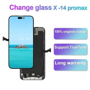 LCD điện thoại cho iPhone Apple 11 12 13 14 Promax ban đầu có thể tháo rời màn hình điện thoại LCD lắp ráp OLED thay đổi Kính