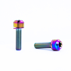 สลักเกลียวหัวหกเหลี่ยมไทเทเนียม GR5 ขนาด M5 x 18 มม. เคลือบ PVD สำหรับอุปกรณ์จักรยาน - Product Image 4