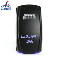 Barre lumineuse étanche à LED SPDT, 5 broches, 20a 12V 24V, pour véhicule hors-bord, interrupteur à bascule marin, pour Bus, bateau