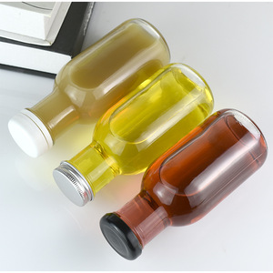 <span class=keywords><strong>Moins</strong></span> <span class=keywords><strong>cher</strong></span> 250ml 350ml 500ml Bouteille de jus en verre ronde 8OZ 12OZ 16OZ Bouteille de sauce en verre hermétique avec bouchon à vis - Product Image 2