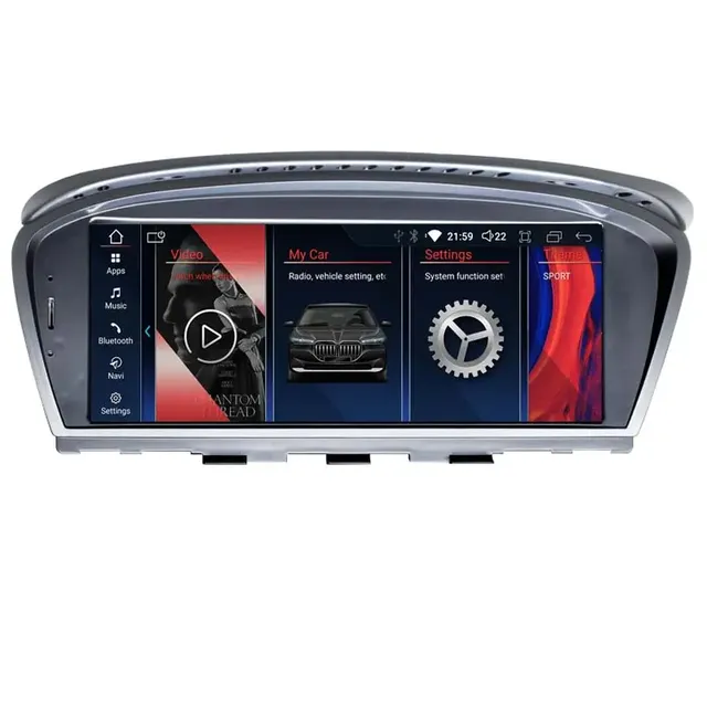 New ID8 8.8'' Android 12 Car DVD Player for BMW E60/E61/E63/E64/E90/E91CCC CIC Touch Screen Car Video Gps Navigation