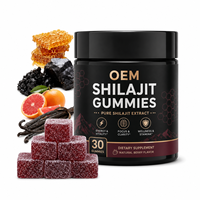Gummies de Shilajit de l'Himalaya à Marque Blanche OEM – Extrait Pur de Shilajit, Acide Fulvique et Oligo-éléments pour la Mémoire et le Sommeil
