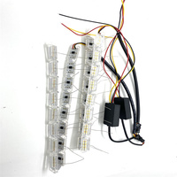 Tira de luces LED amarillas y blancas flexibles para coche, 2025, flujo secuencial impermeable, luz de circulación diurna, señal de giro para faros delanteros
