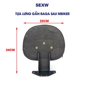 Coussin de dossier pour porte-bagages arrière de moto en similicuir pour MBiker, rénovation/amélioration - Product Image 1