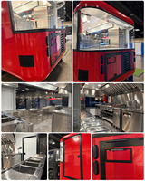 Camion de vente ambulante de crème glacée et de gelato entièrement équipé, homologué DOT VIN CE, remorque à desserts
