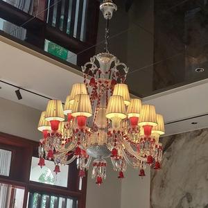Francia Crystal Light Zenith Chandelier Lámpara colgante decorativa interior para Club House Hall Holiday Resort <span class=keywords><strong>Casino</strong></span> Saloon Shop - Product Image 2