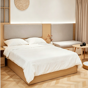 Juego Completo de Muebles para Apartamento Tipo Estudio, Juego de Muebles Minimalistas para Dormitorio con Cama de Madera, Sofá, Mesa de Centro y Armario - Product Image 1