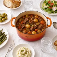 Ensemble de casseroles en fonte émaillée à stabilité thermique exceptionnelle, résistant au four, style américain, avec couvercle, pour toutes les cuisines