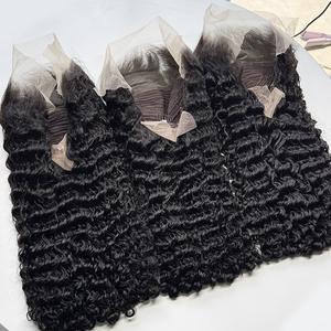 Burmese Curly Lace <b>Wig</b> <b>Human</b> Hair Natural Color Soft Bouncy Texture Full Density <b>Wig</b> For Online Sellers - Product Image 3