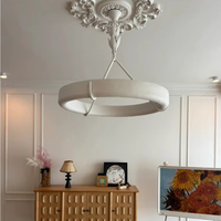 Décoration d'intérieur, luminaire suspendu en plâtre rétro de luxe français, lustre personnalisé pour hall d'hôtel, villa, chambre à coucher