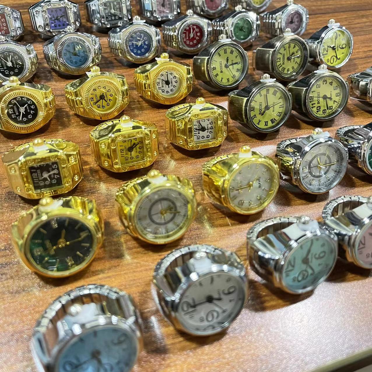 アクセサリー 00s LED RECHWE ring japanese label y2k Ring Watch Multiple Colors Adjustable Ring Watch Stretchy
