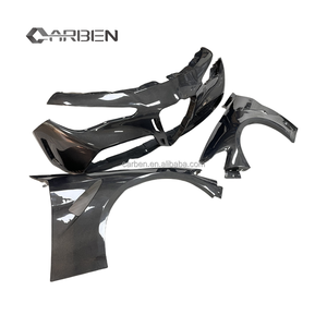 Parachoques Delantero de Fibra de Carbono Estilo GTAM con Divisor y Guardabarros de Fibra de Carbono, Apto para Actualización y <span class=keywords><strong>Alfa</strong></span> <span class=keywords><strong>Romeo</strong></span> Giulia 2016-<span class=keywords><strong>2022</strong></span> - Product Image 3