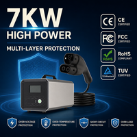 Kit de décharge d'adaptateur V2L compatible avec les véhicules BYD V2L, prise Mennekes Type 2, alimentation externe, verrouillage de sécurité et lumière LED