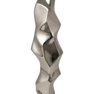 Tavolino con Base in Metallo Scultoreo e Piano in Marmo, Design Moderno per Soggiorno o Camera da Letto - Product Image 6