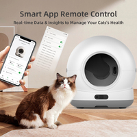 Caja de arena OEM 72L para gatitos, solución autolimpiante sin olor, aplicación Tuya, caja de arena inteligente para gatos, robot de inodoro, cajas de arena autolimpiables