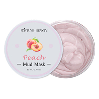 Aangepaste Perzik Zwarte Kop Verwijderaar Whitening Anti-Acne Gezicht Fruit Porie Zuiverende Perzik Gezicht Modder Masker