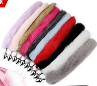 Queue de renard longue et colorée en peluche, plug anal en métal, jouet sexuel SM, queue sexy pour couple, plug anal pour femme, best-seller