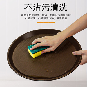 Rectangular Plastic <b>Trays</b> For Fast Food Hotels Restaurants Round <b>Tray</b> Commercial KTV Use Solid Color Serving <b>Tray</b> - Product Image 3