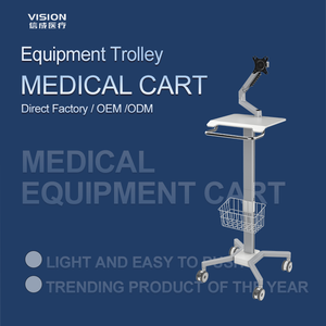 Draagbare Mobiele Medische Kar Met Laptop <span class=keywords><strong>Trolley</strong></span> Metalen Rollende Standaard Voor Ipad & Tablet Voor Ziekenhuis Ultrasone Behandeling - Product Image 4