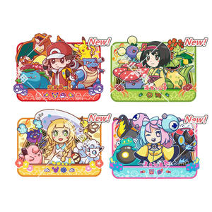 Venta al por mayor lindo raro Pokemoned accesorios ornamento tarjeta equipo de cohete mascota álbum coleccionables imanes de nevera juego de mesa regalo - Product Image 2