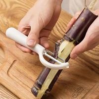 Handmatige multifunctionele roestvrijstalen PP vaatwasserbestendige schilmes, fruit- en groentesnijder, aardappelschiller, pompoenschiller, gereedschap