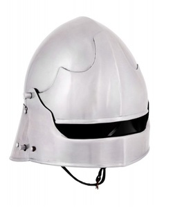 หมวกนักรบเยอรมัน รุ่น Sallet ปี ค.ศ. 1480 ชุดเกราะยุคกลาง หมวกเหล็กอัศวินยุคปลายกลางคนยุคกลาง ของสะสมสำหรับจัดแสดง ชุดประดับศีรษะ - Product Image 1
