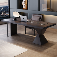 Meubles de bureau à domicile modernes, couleur bois, durables, mignons, table d'ordinateur d'angle artistique, bureau de direction en forme de L, haute technologie, avec rangement