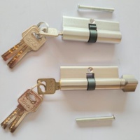 Cylindre de serrure de porte européen à ouverture unique de 70mm Cylindres de serrure de sécurité en alliage d'aluminium